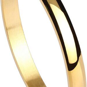 Durable 8MM Stainless Steel Cuff Bangle - Classic Jewelry for Every Occasion